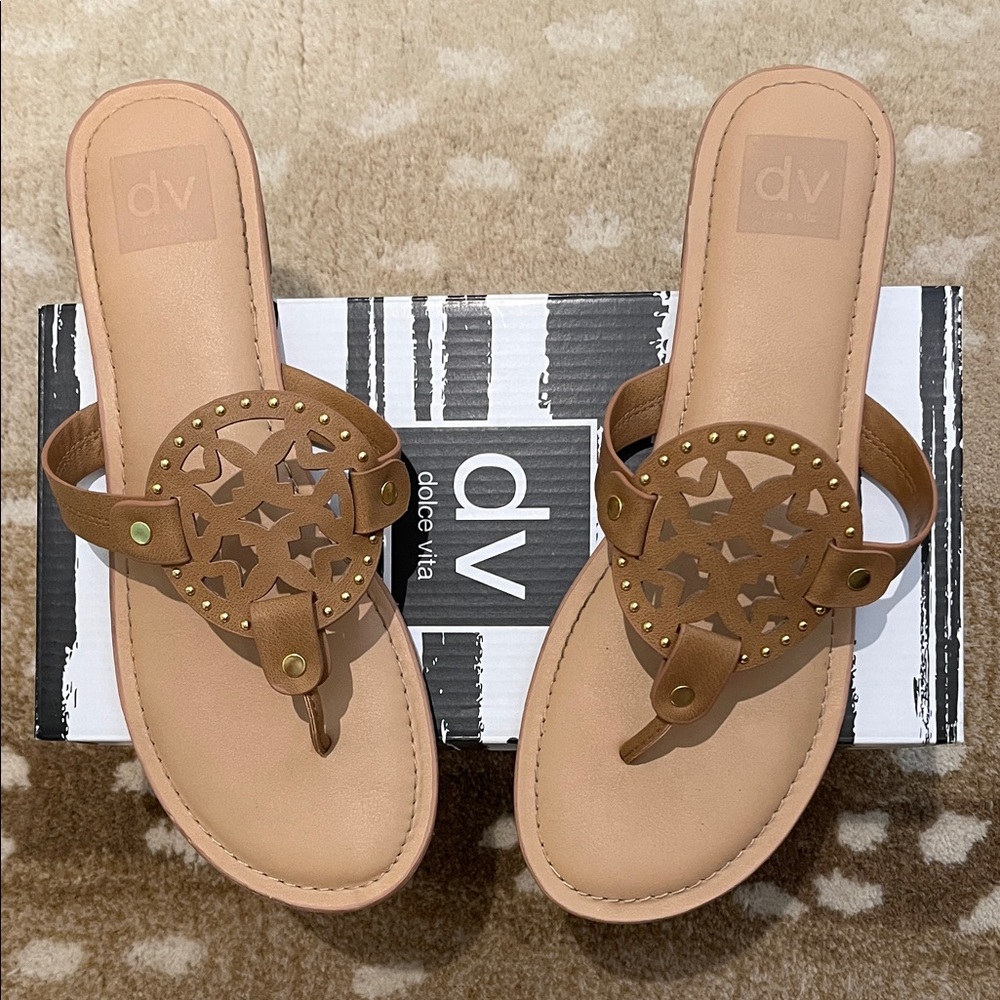 Dolce Vita Brown Star Cutout Sandals